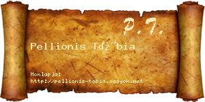 Pellionis Tóbia névjegykártya